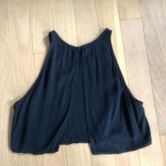 American Apparel Open Back Crop Top Size M - Picture 2 of 5